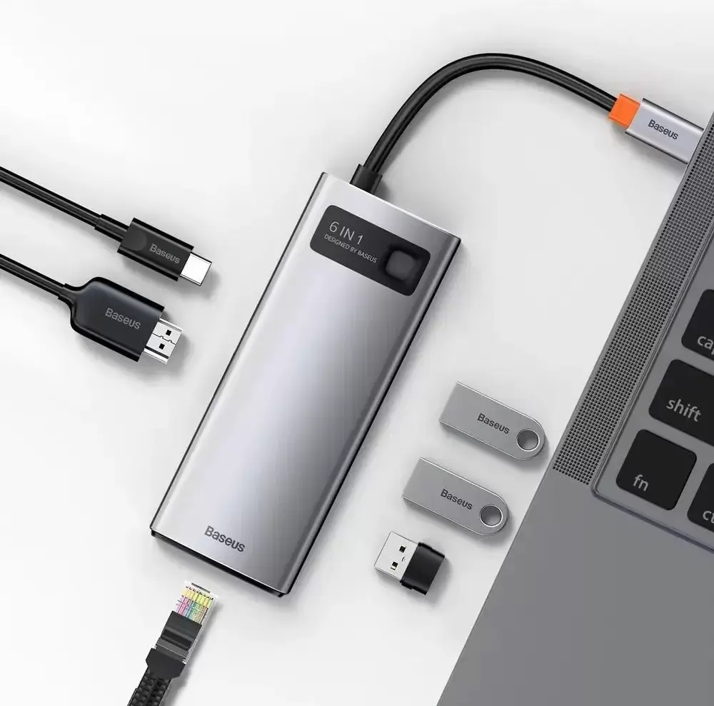 Док-станция Baseus StarJoy 6-Port Type-C Hub Adapter WKWG080013 фото 2