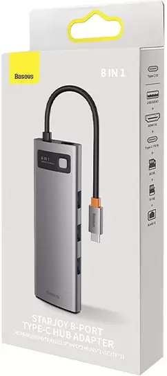 Док-станция Baseus StarJoy 8-Port Type-C Hub Adapter WKWG080113 фото 3