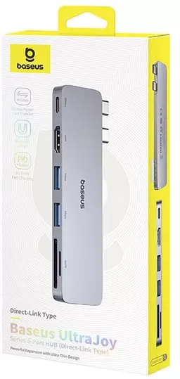 Док-станция Baseus UltraJoy Series 6-Port Hub Direct-Link Type B00052802811-04 фото 2