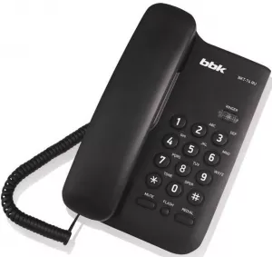 Проводной телефон BBK BKT-74 RU (черный) фото