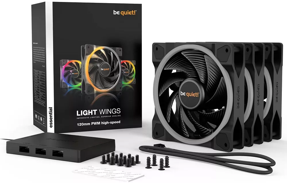 Вентилятор be quiet! Light Wings 120mm PWM high-speed Triple-Pack фото
