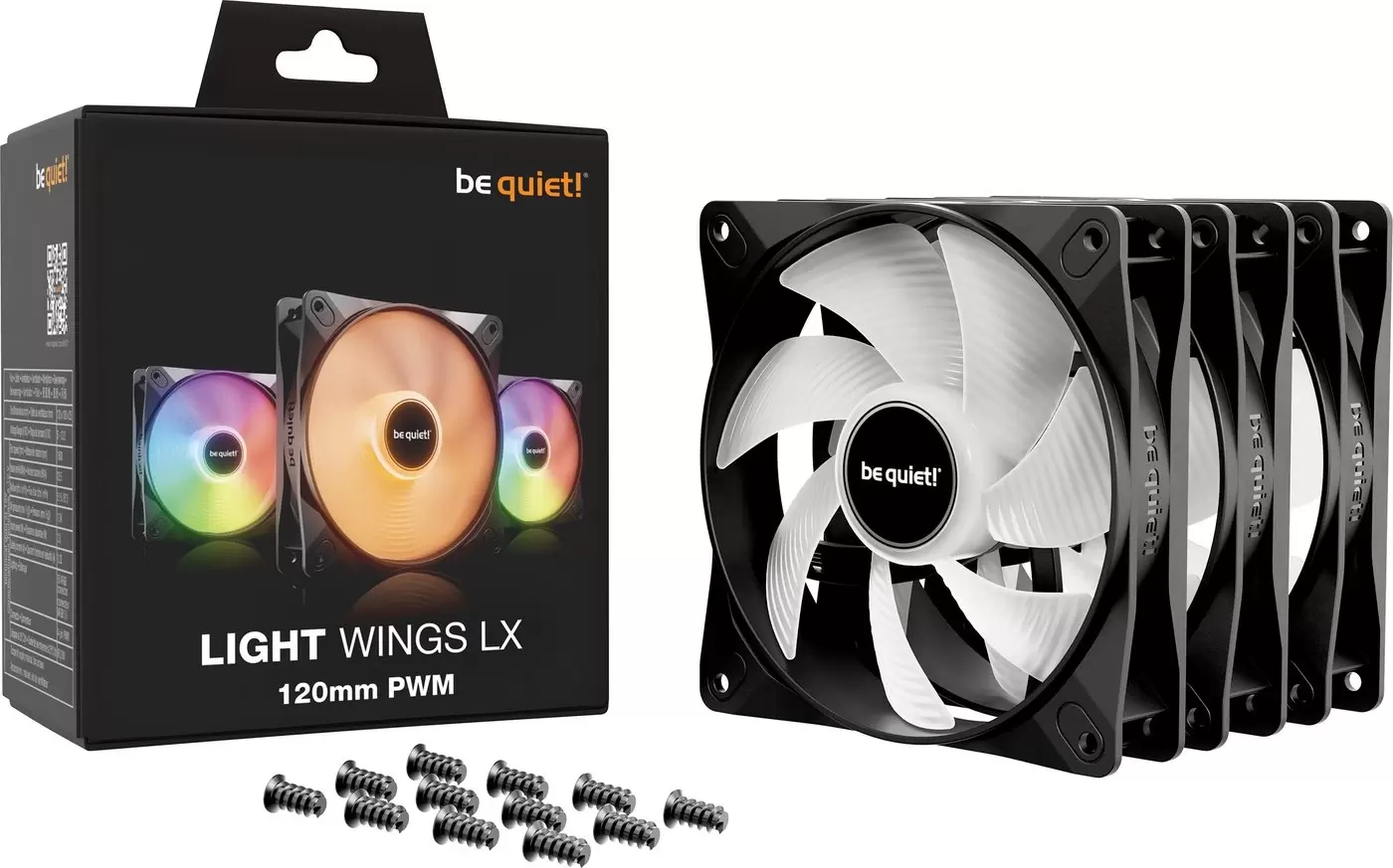 Комплект вентиляторов для корпуса be quiet! Light Wings LX 120mm 3-Pack BL121 фото