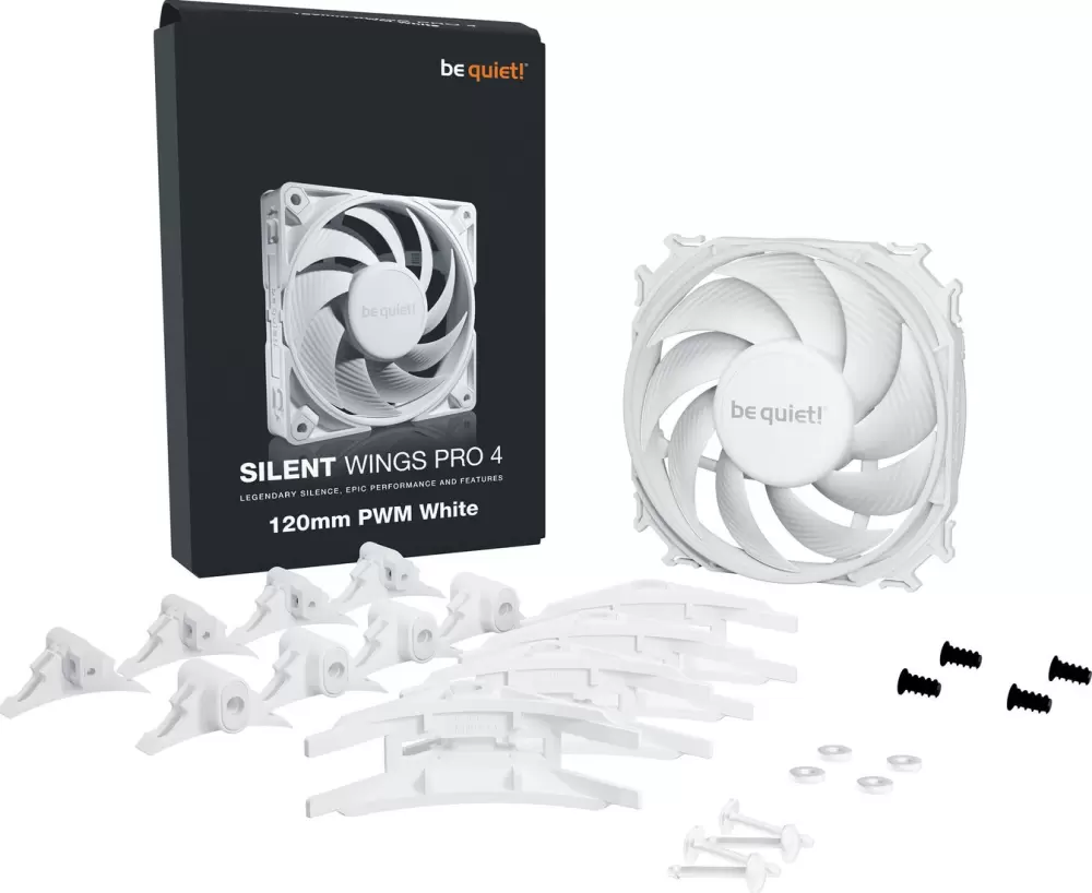 Вентилятор для корпуса be quiet! Silent Wings Pro 4 120mm PWM White BL118 фото