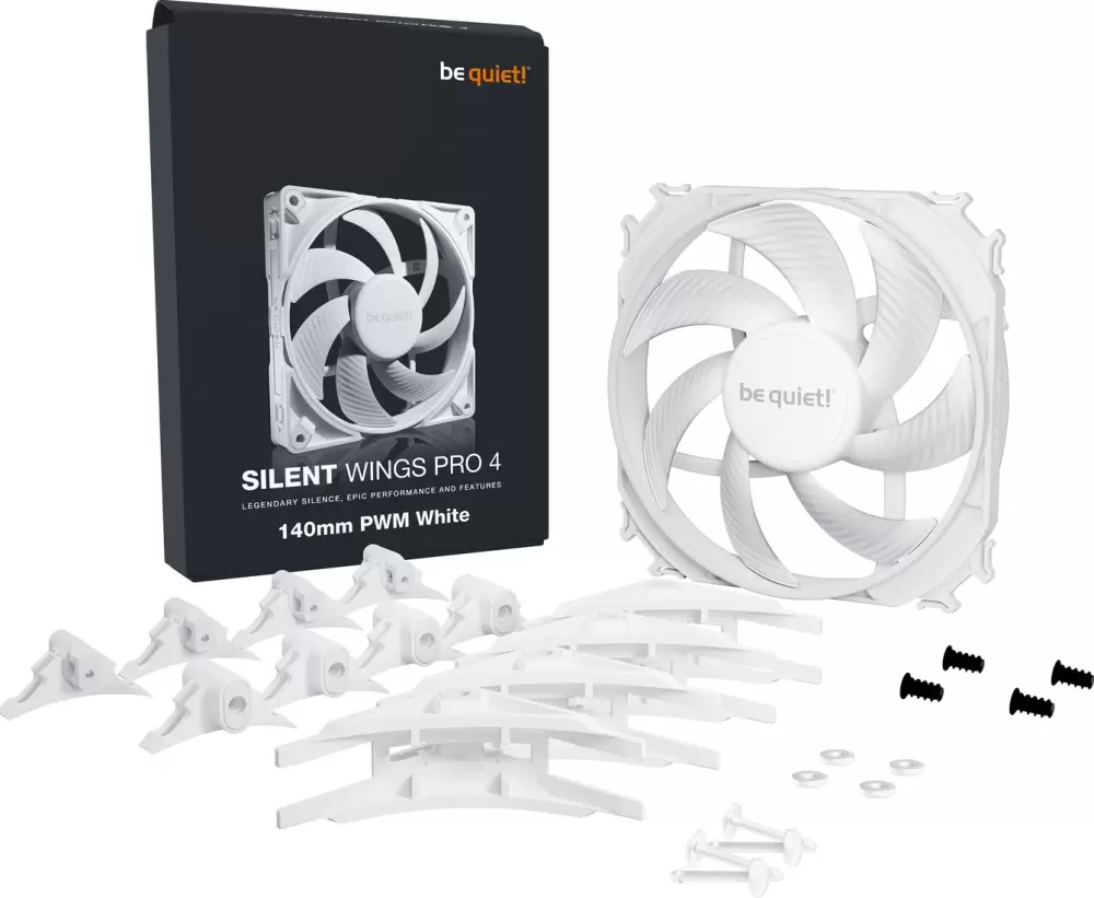 Вентилятор для корпуса be quiet! Silent Wings Pro 4 140mm PWM White BL119 фото