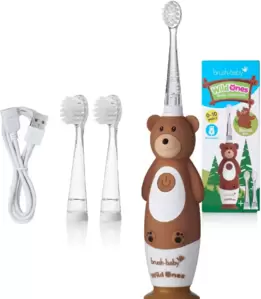 Электрическая зубная щетка Brush-Baby WildOnes Bear фото