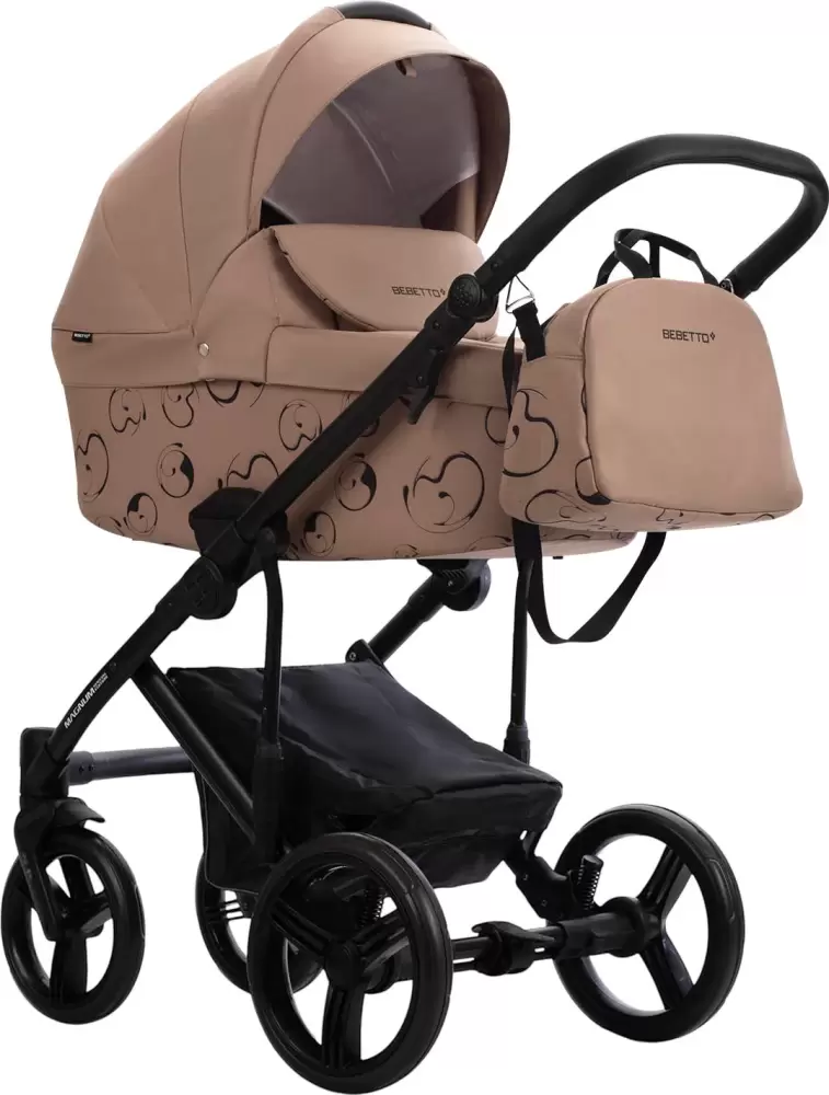 BEBETTO Magnum Light SE 2 в 1 (06, темно-бежевый/черная рама)
