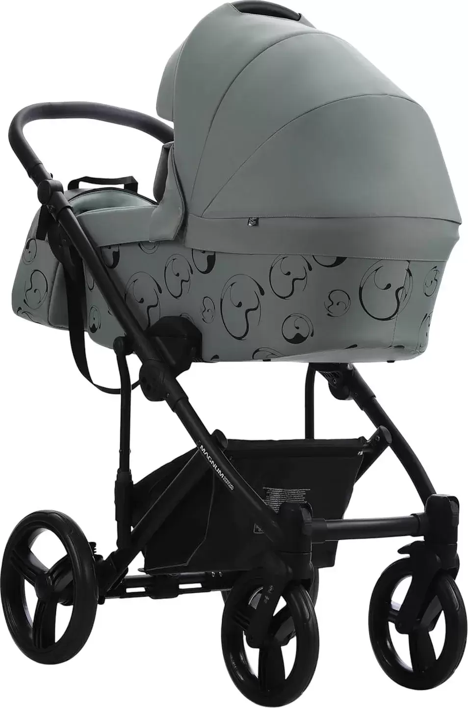Детская универсальная коляска Bebetto Magnum Light SE 2 в 1 (09, шалфей/черная рама) фото