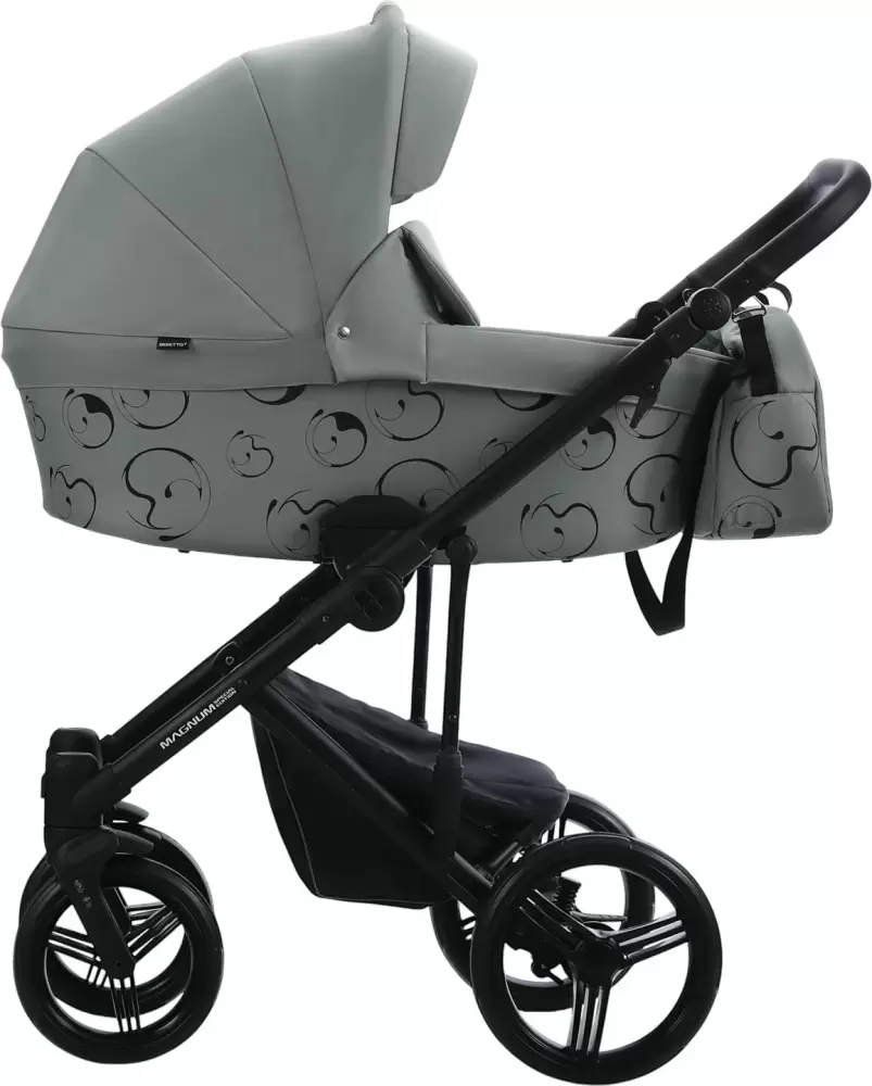 Детская универсальная коляска Bebetto Magnum Light SE 2 в 1 (09, шалфей/черная рама) фото