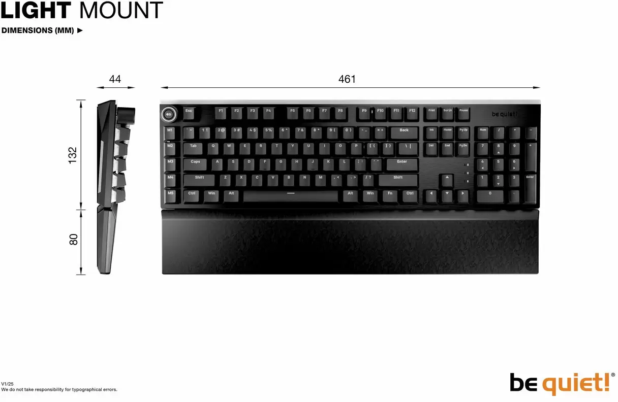 Клавиатура be quiet! Light Mount Silent Linear BT003US фото