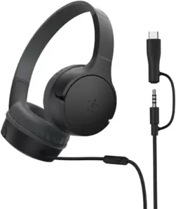 Наушники Belkin SoundForm Mini Wired 3.5 мм/USB-C (черный) фото