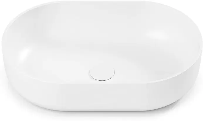 Belux Турин 560 Овал (белый матовый/Solid Surface)