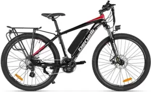 Электровелосипед Benelli E-MTB Alpan 27.5 (черный/красный) фото