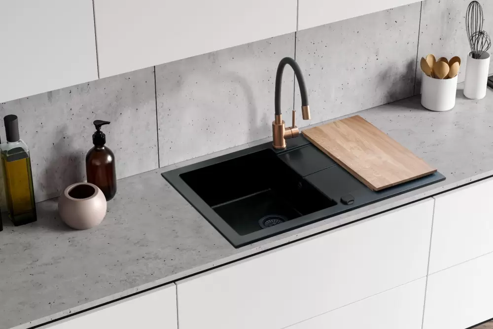 Кухонная мойка Berg Hobart BRQ1911BK фото