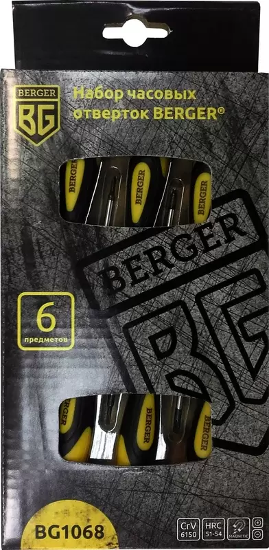 Набор отверток Berger BG1068 (6 предметов) фото 4