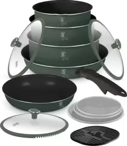 Набор кастрюль Berlinger Haus Matte Green Collection BH-8423 фото