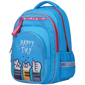 Школьный рюкзак Berlingo Cats paw (голубой) фото