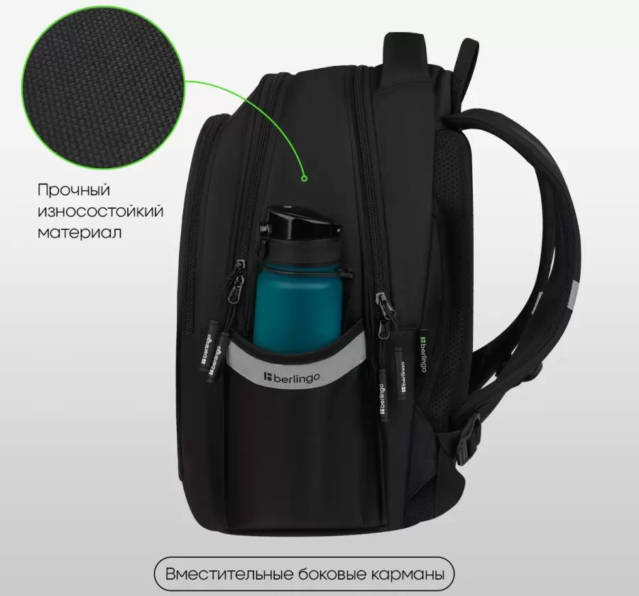 Школьный рюкзак Berlingo Modern. Glow Teddy RU-MD-1135 фото