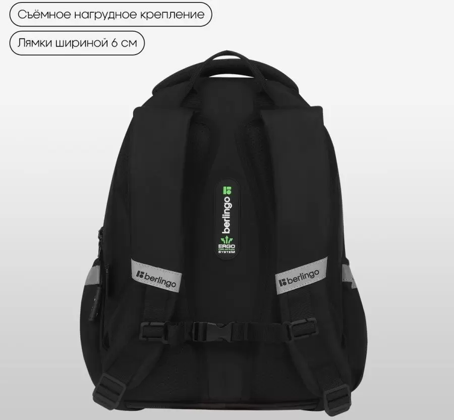 Школьный рюкзак Berlingo Modern. Glow Teddy RU-MD-1135 фото