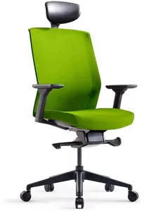 Офисное кресло Bestuhl J15 (рама черная, зеленый) с подголовником фото