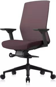 Офисное кресло Bestuhl J1 (рама черная, коричневый) без подголовника  фото