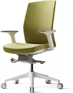 Офисное кресло Bestuhl J2 (рама белая, зеленый) без подголовника фото