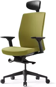 Офисное кресло Bestuhl J2 (рама черная, зеленый) с подголовником фото