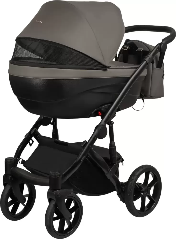 Детская универсальная коляска Bexa Ideal Eco 2в1 IE (06, черный/темно-серая кожа) фото