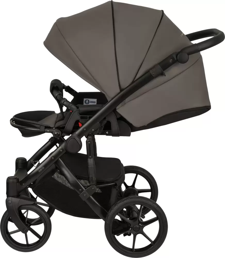 Детская универсальная коляска Bexa Ideal Eco 2в1 IE (06, черный/темно-серая кожа) фото