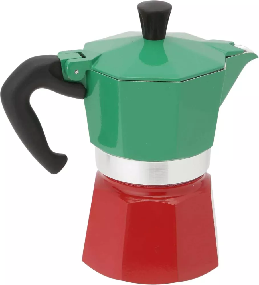 Гейзерная кофеварка Bialetti Moka Express Tricolor (3 порции) фото