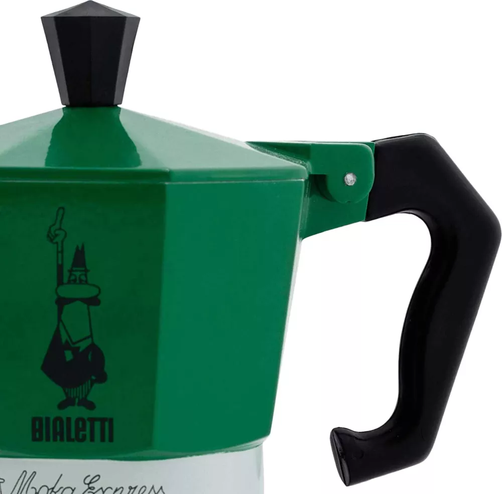 Гейзерная кофеварка Bialetti Moka Express Tricolor (3 порции) фото