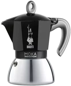 Гейзерная кофеварка Bialetti Moka Induction 2021 (4 порции, черный) фото