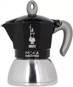 Гейзерная кофеварка Bialetti Moka Induction Черный (4 порции) фото