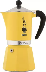 Гейзерная кофеварка Bialetti Rainbow (6 порций, желтый) фото