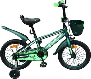 Детский велосипед Bibitu Turbo 16 2021 (зеленый) фото