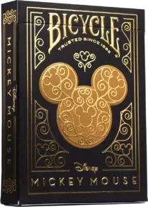 Игральные карты Bicycle Disney Mickey Standard / 10040300 (черный/золотой) фото