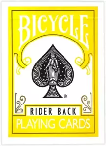 Игральные карты Bicycle Rider Back Standard Poker Playing Cards Yellow Back 1043340 фото