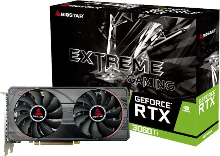 Видеокарта BIOSTAR GeForce RTX 3060 Ti 8GB GDDR6 VN3606TM82 фото