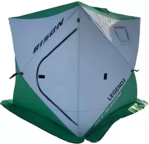 Палатка для зимней рыбалки Bison Legend Pro (белый/зеленый) фото