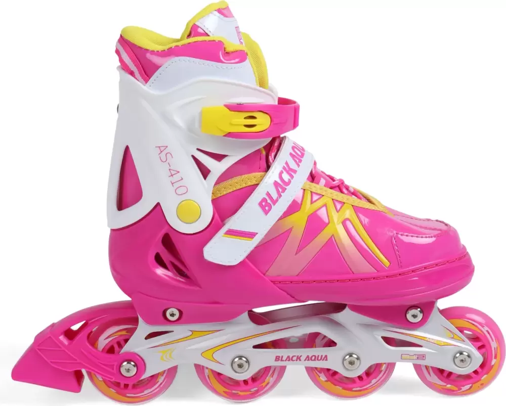 Ролики-коньки Black Aqua 10964186 (р.35-38, фуксия) фото