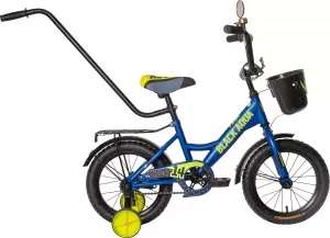 Детский велосипед Black Aqua Fishka Matt 12 KG1227 со светящимися колесами (синий) фото