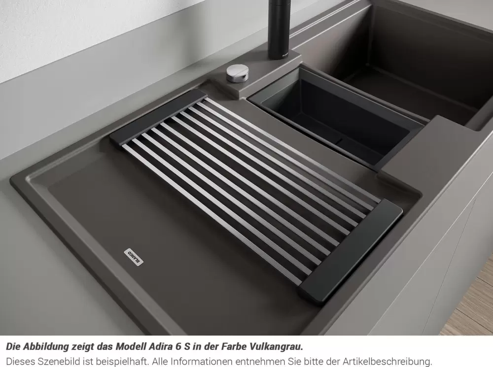 Кухонная мойка Blanco Adira 6 S (серый камень) фото