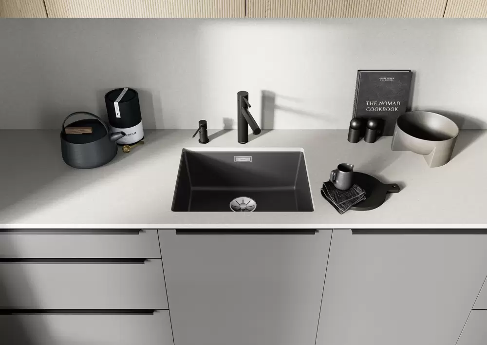 Смеситель Blanco Alta-S II (серый бежевый) фото 2