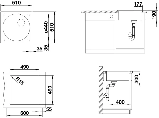 Кухонная мойка Blanco Artago 6 (шампань) фото