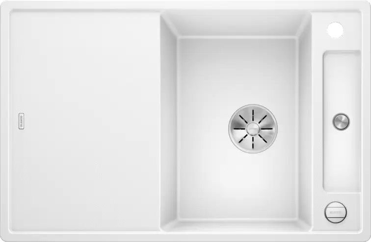 Кухонная мойка Blanco Axia III 45 S (белый, деревянная доска) фото