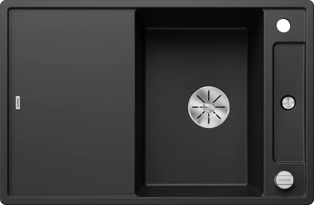 Кухонная мойка Blanco Axia III 45 S (черный, деревянная доска) фото