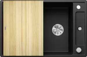 Кухонная мойка Blanco Axia III 45 S (черный, деревянная доска) фото