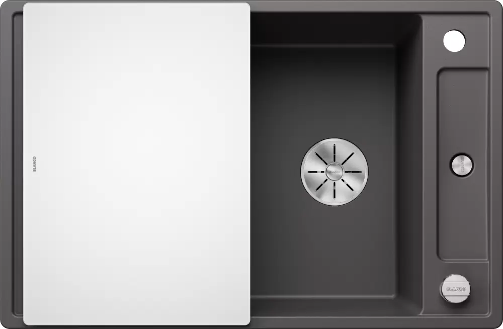 Blanco Axia III 45 S (серый камень, стеклянная доска)