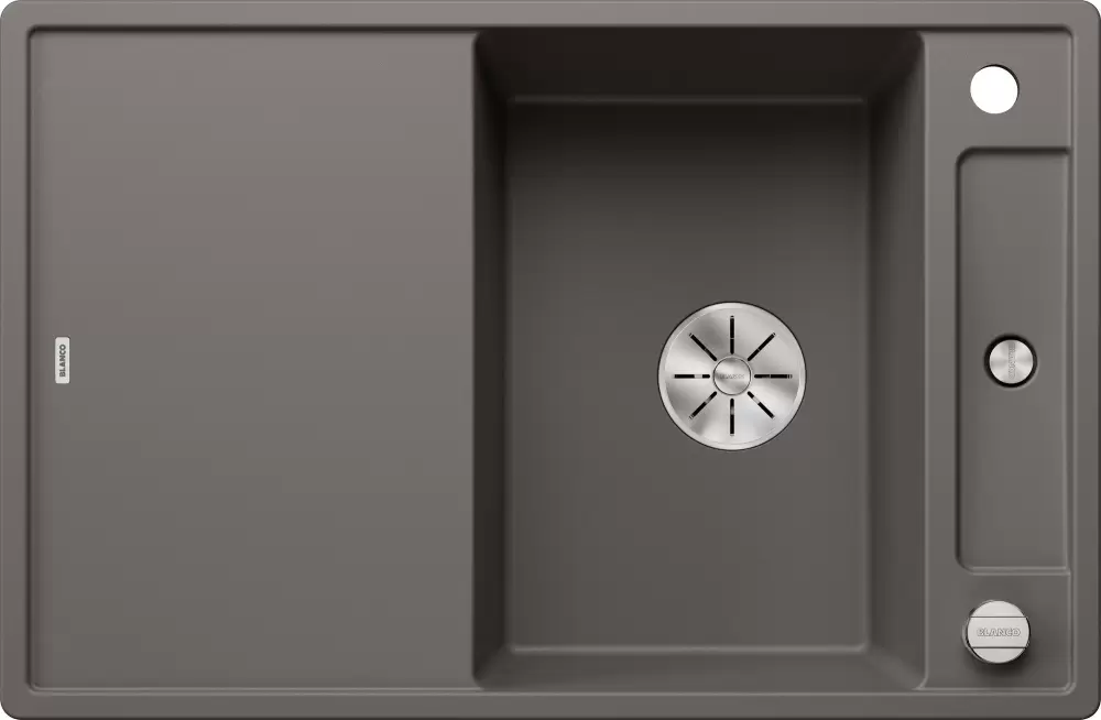 Кухонная мойка Blanco Axia III 45 S (вулканический серый, деревянная доска) фото