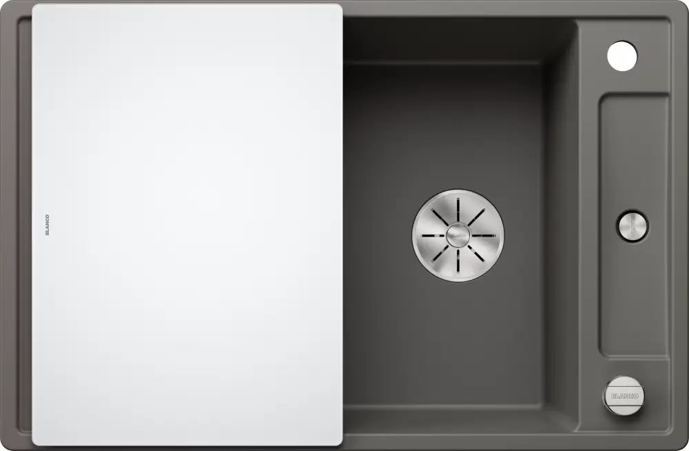Blanco Axia III 45 S (вулканический серый, стеклянная доска)
