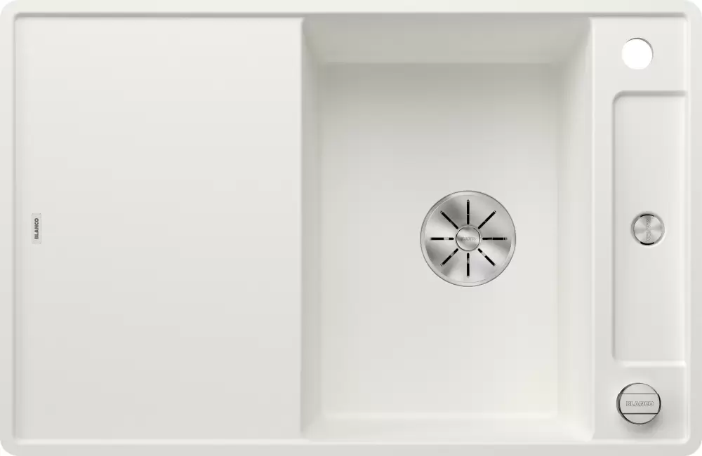 Кухонная мойка Blanco Axia III 45 S-F (белый, деревянная доска) фото